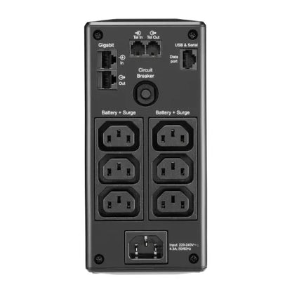 APC Back-UPS Pro 650VA/390W Line Interactive UPS, Tower, 230V/10A Input, 6x IEC C13 Outlets, Lead... - Image 4