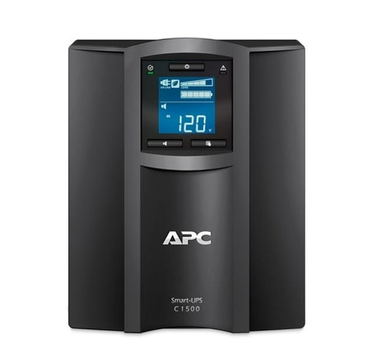 APC Smart-UPS C, Line Interactive, 1500VA, Tower, 230V, 8x IEC C13 outlets, SmartConnect port, AVR, Graphic LCD