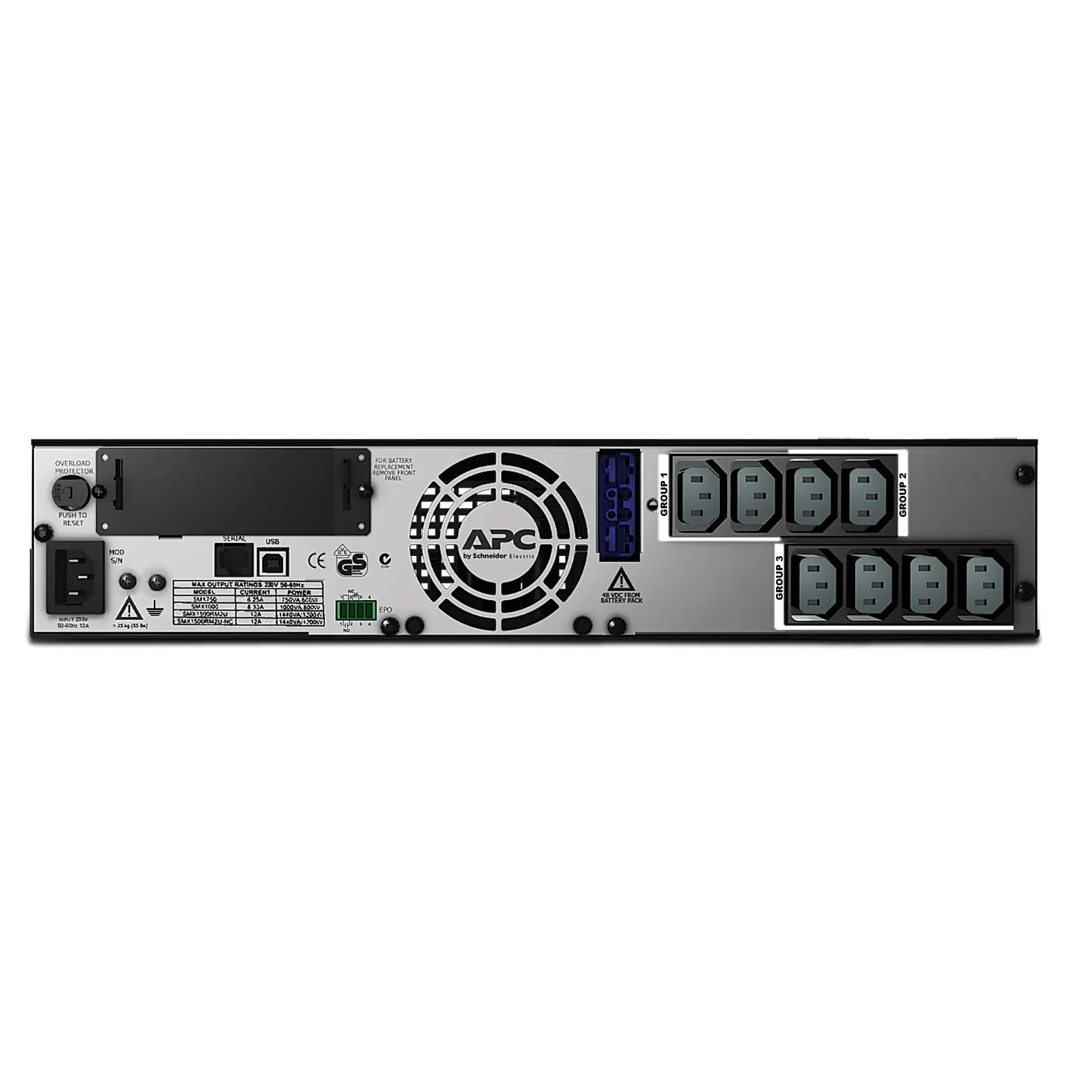 APC Smart-UPS X, Line Interactive, 1500VA, Rack/tower convertible 2U, 230V, 8x C13 IEC, SmartSlot... - Image 2