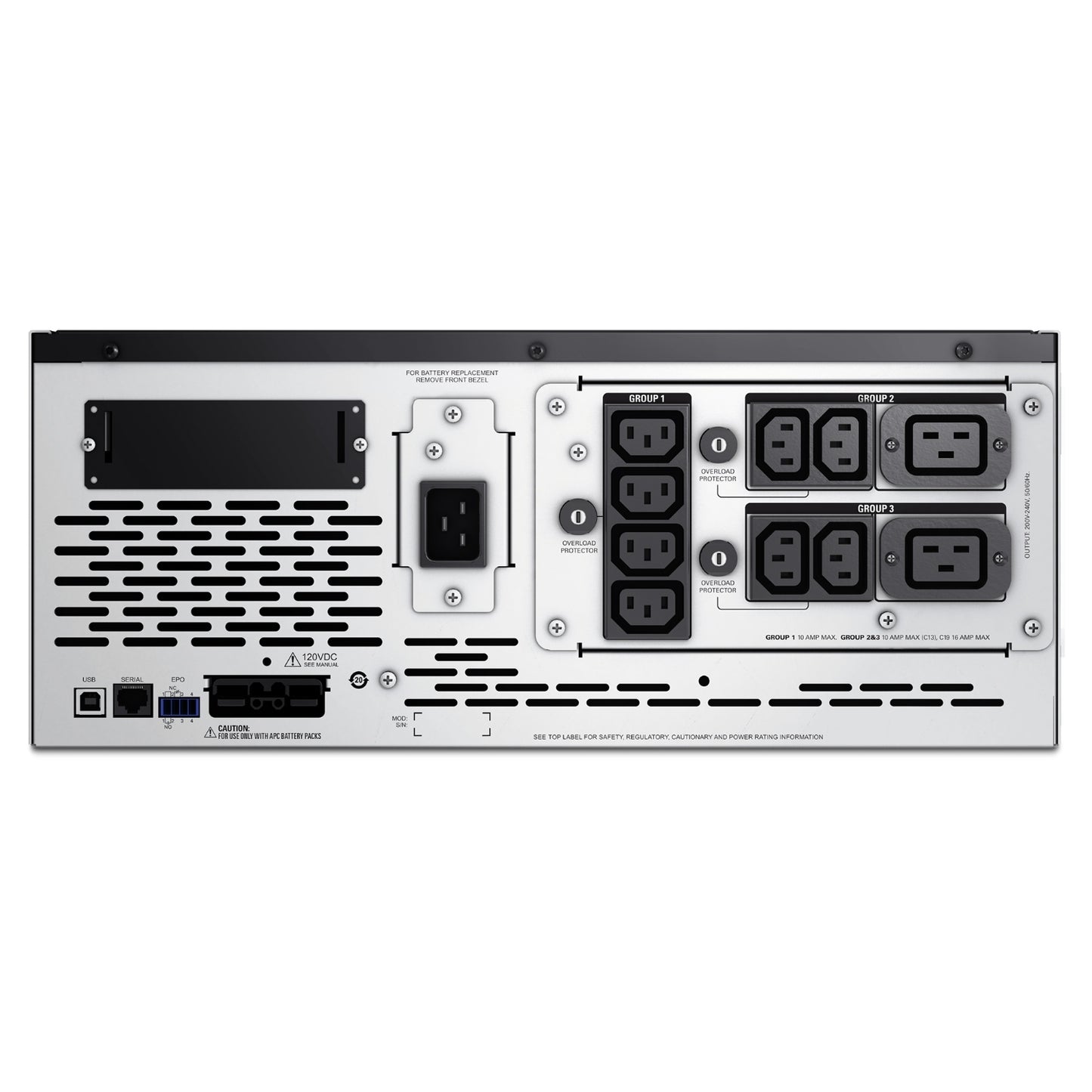 APC Smart-UPS X 3000VA/2700W Line Interactive UPS, 4U Rackmount, 230V/16A Input, 2x IEC C19  8x I... - Image 2