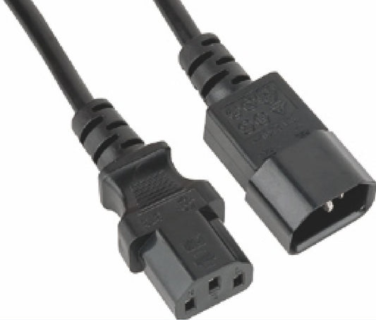 Astrotek Power Extension Cable 2m - Male to Female IEC C13 to C14 Monitor to PC or PC/UPS to Devi...