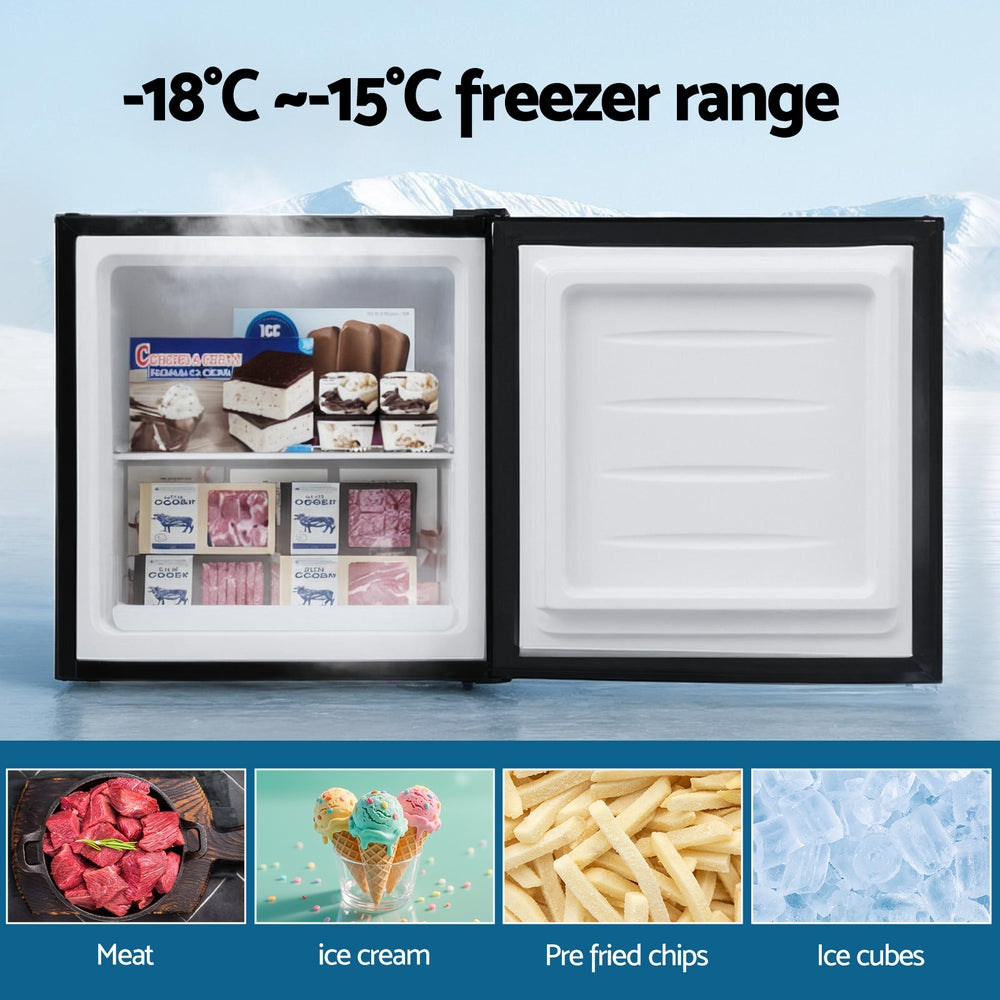 Devanti 31L Small Upright Freezer Vertical Freezer Black - Image 3