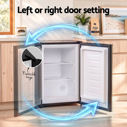 Devanti 42L Upright Freezer Fridge Black - Image 5