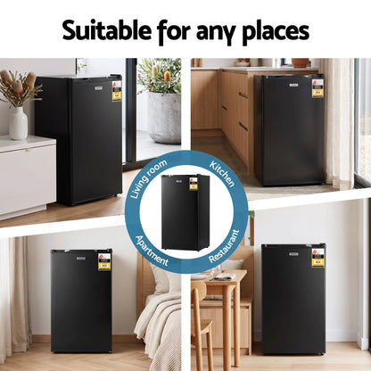 Devanti 81L Upright Freezer Fridge Black - Image 7