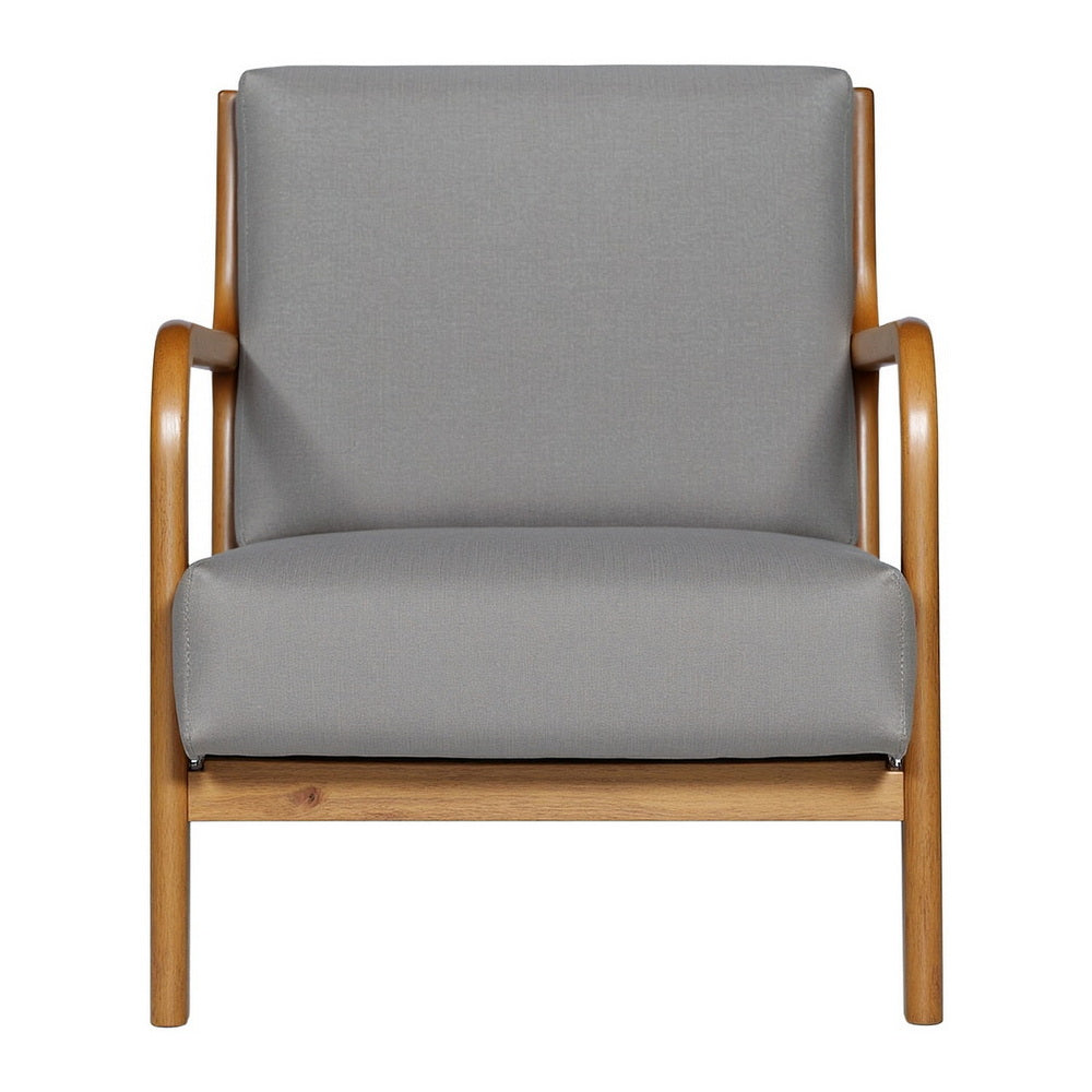 Artiss Armchair Fabric Light Grey - Image 3