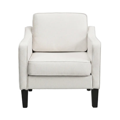 Artiss Armchair Lounge Accent Chair Linen Fabric Beige - Image 3