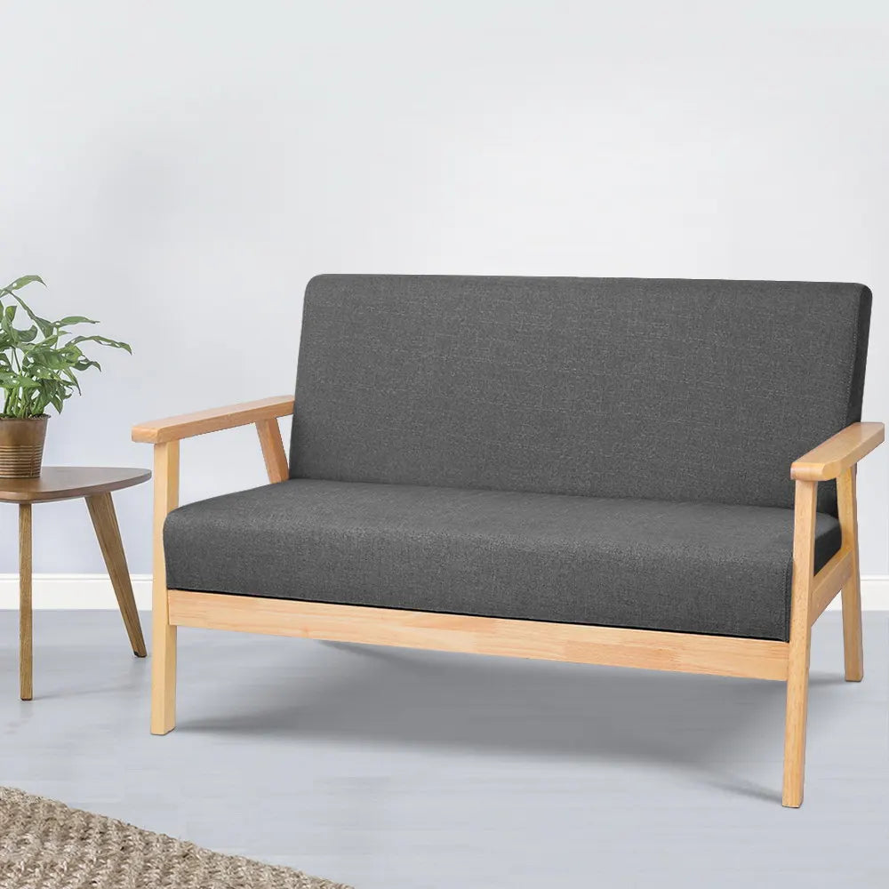 Artiss 2-Seater Sofa Armchair Skane - Image 8