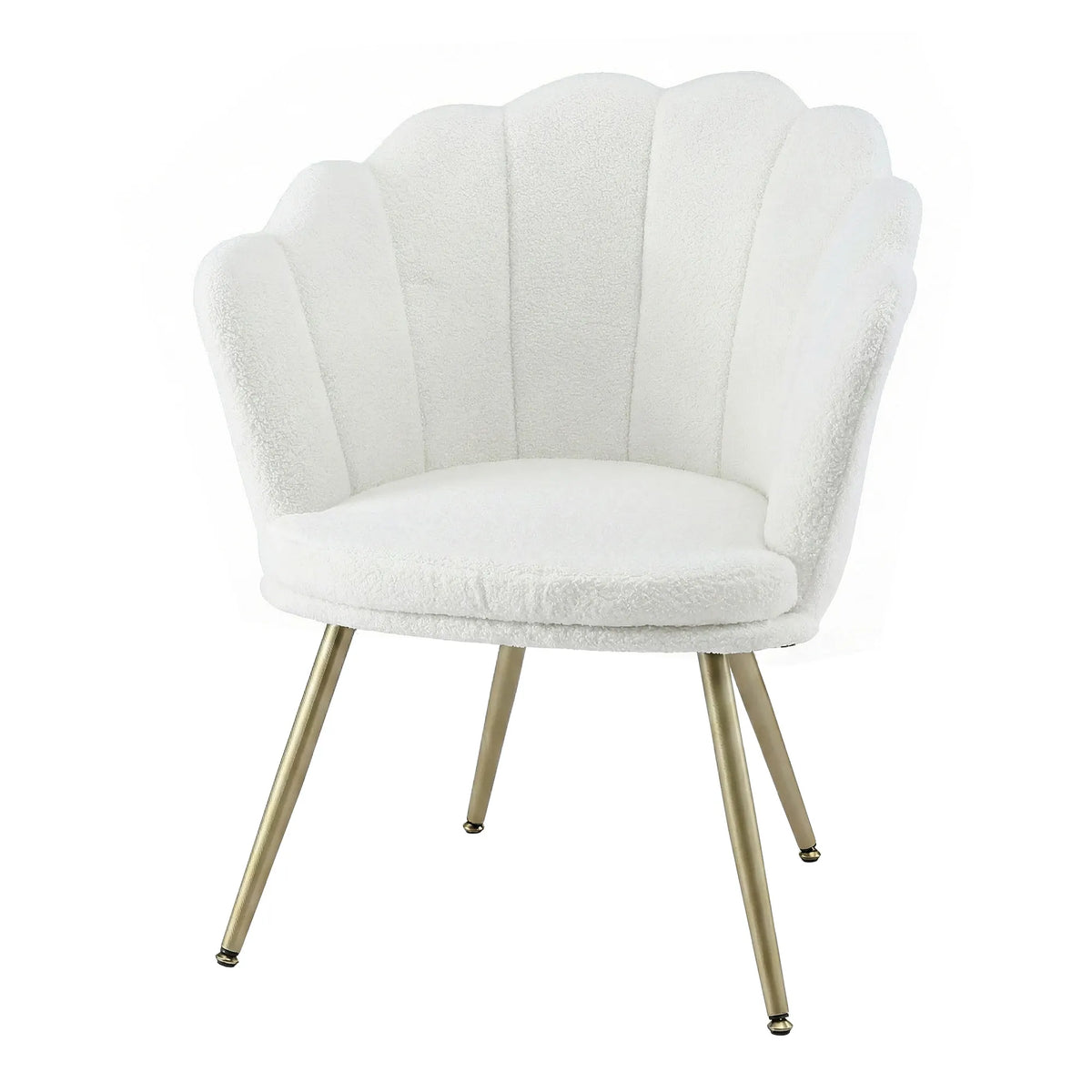 Artiss Armchair Teddy Fleece White Callista - Image 7