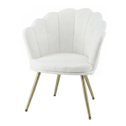 Artiss Armchair Teddy Fleece White Callista - Image 7