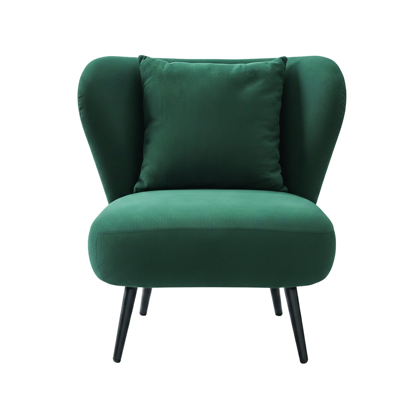 Artiss Armchair Accent Chair Lounge Tub Sofa Couch Corduroy Velvet Green - Image 3