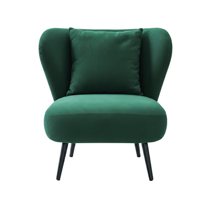 Artiss Armchair Accent Chair Lounge Tub Sofa Couch Corduroy Velvet Green - Image 3