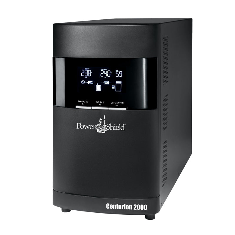 PowerShield Centurion Tower UPS 2000VA/1800W, 10A input, 4 AUS sockets, 10A, C13 x 2, hot-swappab...