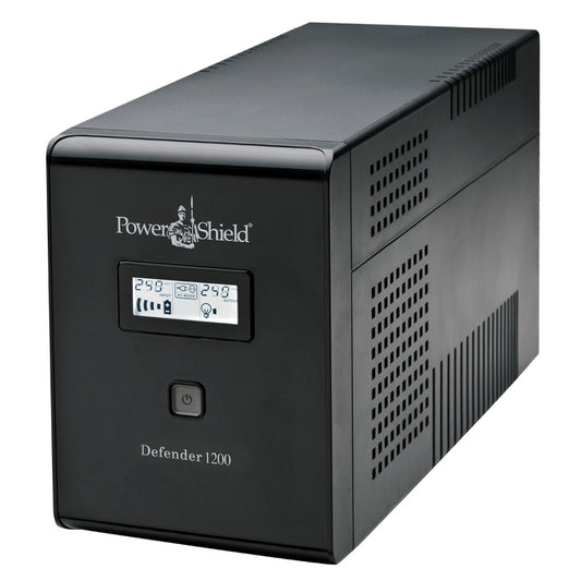 PowerShield Defender 1200VA/720W  UPS, AVR, LCD display, 6 AUS sockets, user-replaceable batterie...