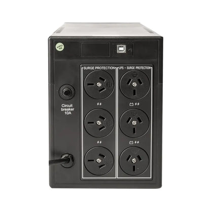 PowerShield Defender 1600VA/960W UPS, AVR, LCD display, 6 AUS sockets, user-replaceable batteries... - Image 2