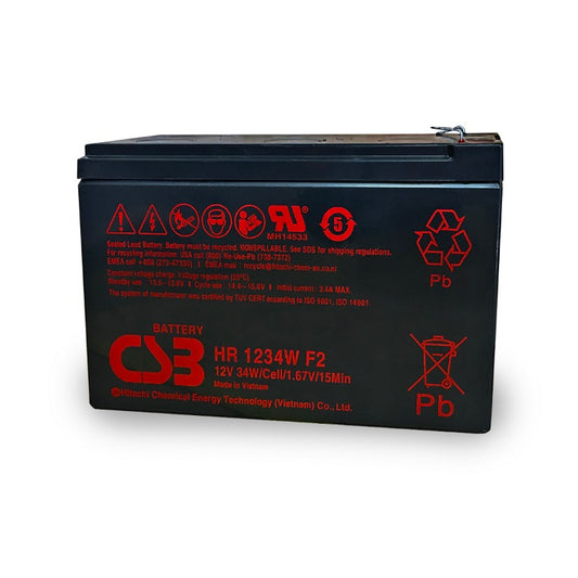PowerShield 12V 9AH Battery, 3-5 Year Design Life, compatible with all PowerShield UPS models, re...