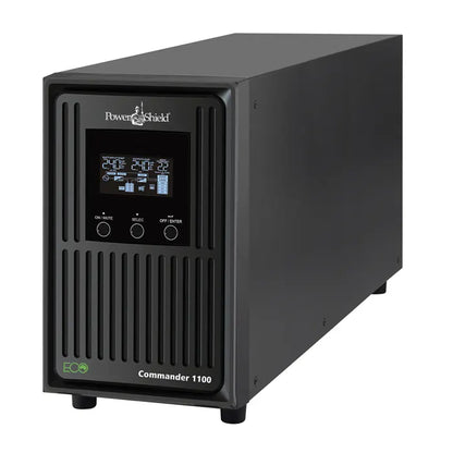 PowerShield Commander 1100VA/990W - 10Amp, Line Interactive Pure Sine Wave Tower UPS with AVR, 2...