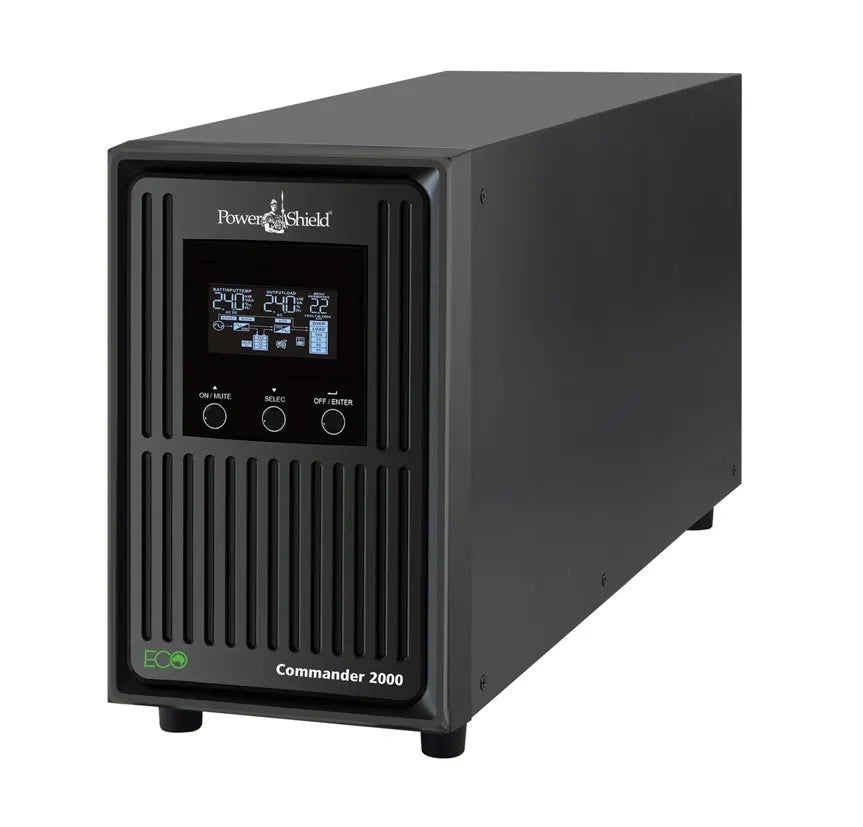 PowerShield Commander 2000VA/1800W - 10Amp, Line Interactive Pure Sine Wave Tower UPS with AVR, 2...