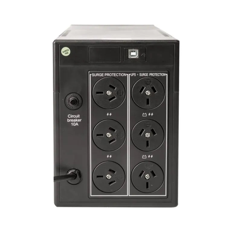 PowerShield Defender 2000VA/1200W UPS, AVR, LCD display, 6 AUS sockets, user-replaceable batterie... - Image 2