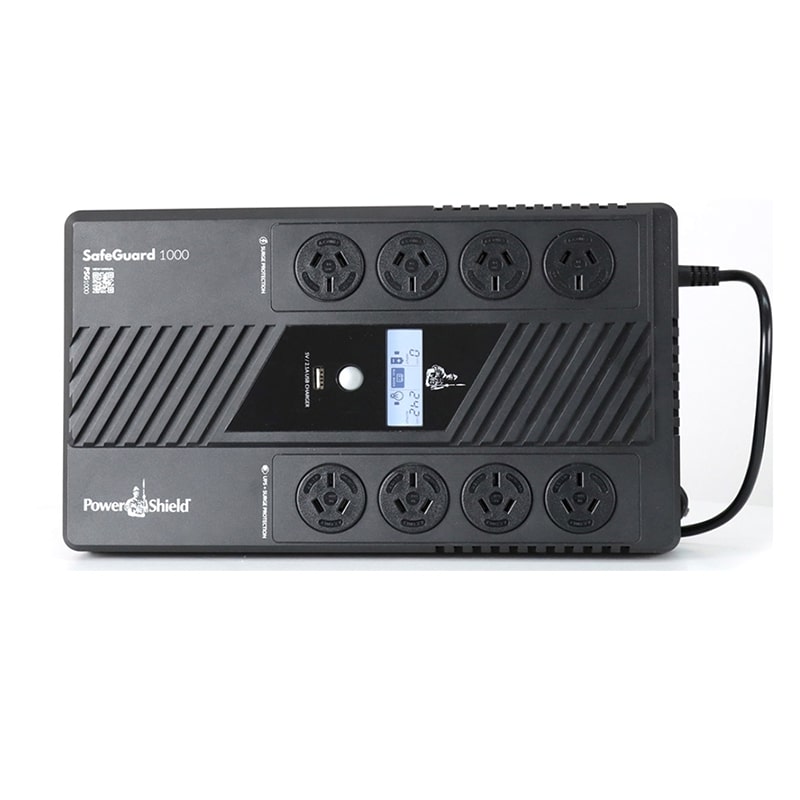 PowerShield SafeGuard 1000VA/600W Line Interactive, Powerboard Style UPS with AVR, 8 AUS sockets,... - Image 2