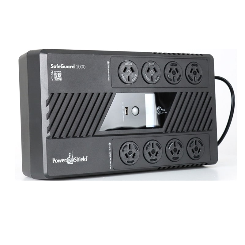 PowerShield SafeGuard 1000VA/600W Line Interactive, Powerboard Style UPS with AVR, 8 AUS sockets,... - Image 4