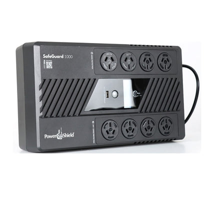 PowerShield SafeGuard 1000VA/600W Line Interactive, Powerboard Style UPS with AVR, 8 AUS sockets,... - Image 4