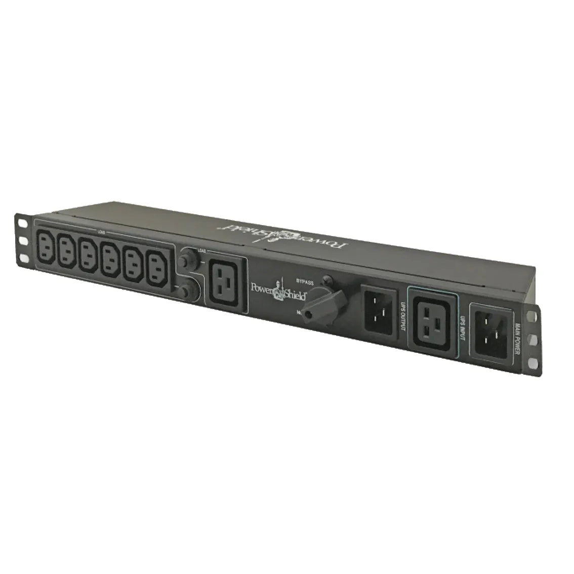 PowerShield Rack Mount Bypass Switch Plus Hot Swap PDU for 3kVA, 1U, 15Amp Input, facilitates saf...