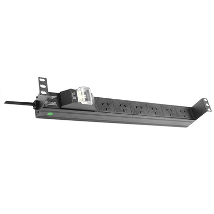 PowerShield Horizontal PDU with 10A Aus Input plug, 6 x ANZ 10Amp outlets, provides reliable powe... - Image 2