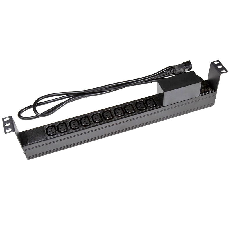 PowerShield Horizontal PDU with IEC C14 Input, 10 x C13 outlets, provides reliable power distribu...