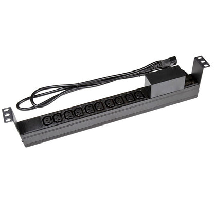 PowerShield Horizontal PDU with IEC C14 Input, 10 x C13 outlets, provides reliable power distribu...