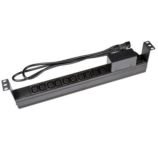 PowerShield Horizontal PDU with IEC C14 Input, 10 x C13 outlets, provides reliable power distribu...