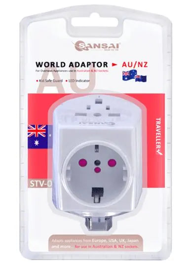 Sansai Universal Travel Adaptor 10A 240V 2400W 50Hz compatible for UK/USA/China/Japan/Italy and m... - Image 2
