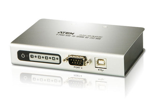 Aten Serial Hub 4 Port USB to RS232 Converter w/ 1.8m cable, Supports Hot-Swapping  Plug and Play...