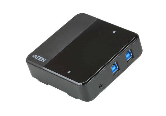 Aten Peripheral Switch 2x4 USB 3.1 Gen1, 2x PC, 4x USB 3.1 Gen1 Ports, Remote Port Selector, Plug...