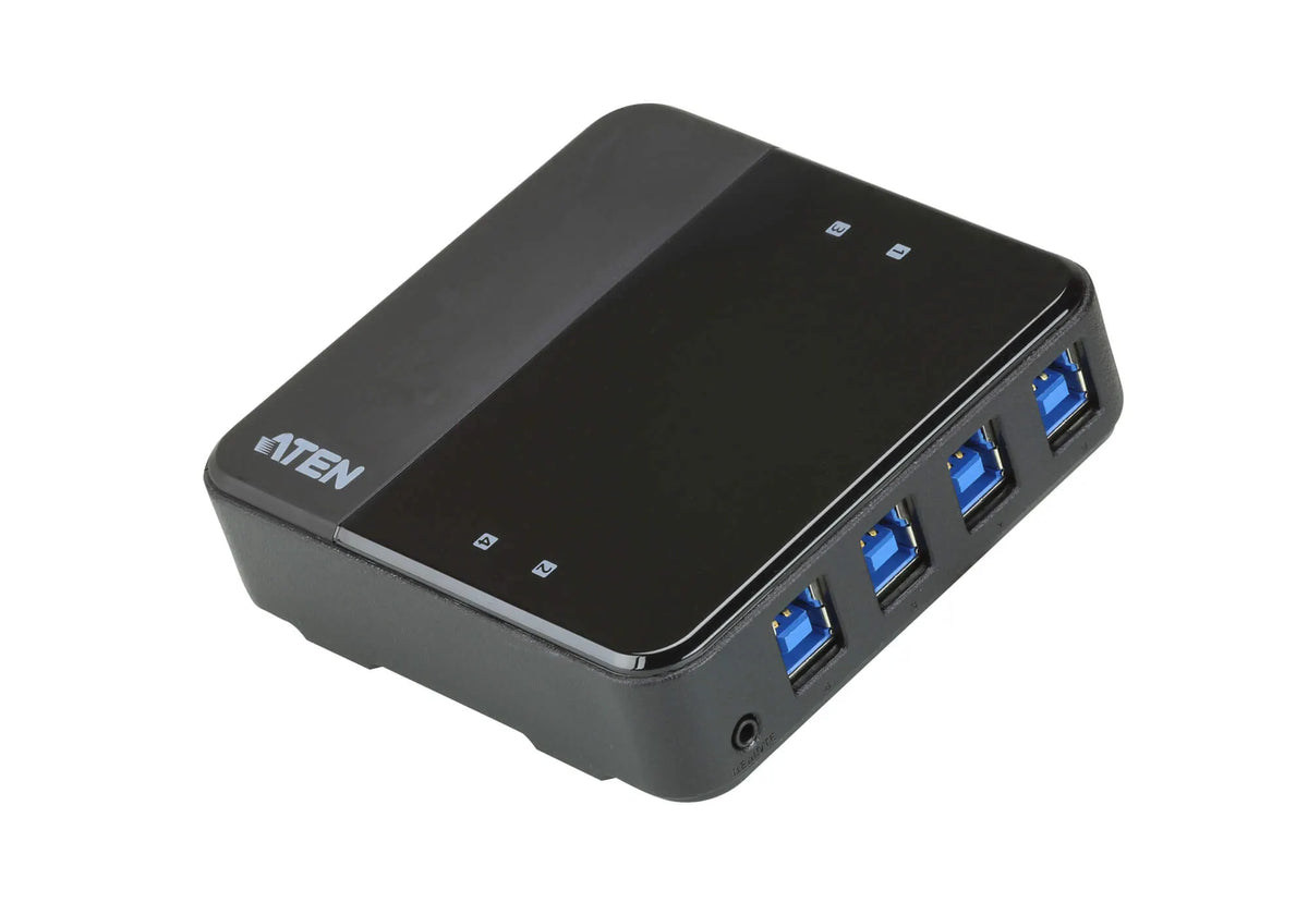 Aten Peripheral Switch 4x4 USB 3.1 Gen1, 4x PC, 4x USB 3.1 Gen1 Ports, Remote Port Selector, Plug...