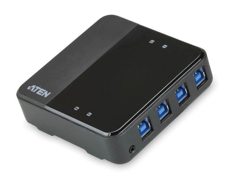 Aten Peripheral Switch 4x4 USB 3.1 Gen1, 4x PC, 4x USB 3.1 Gen1 Ports, Remote Port Selector, Plug...
