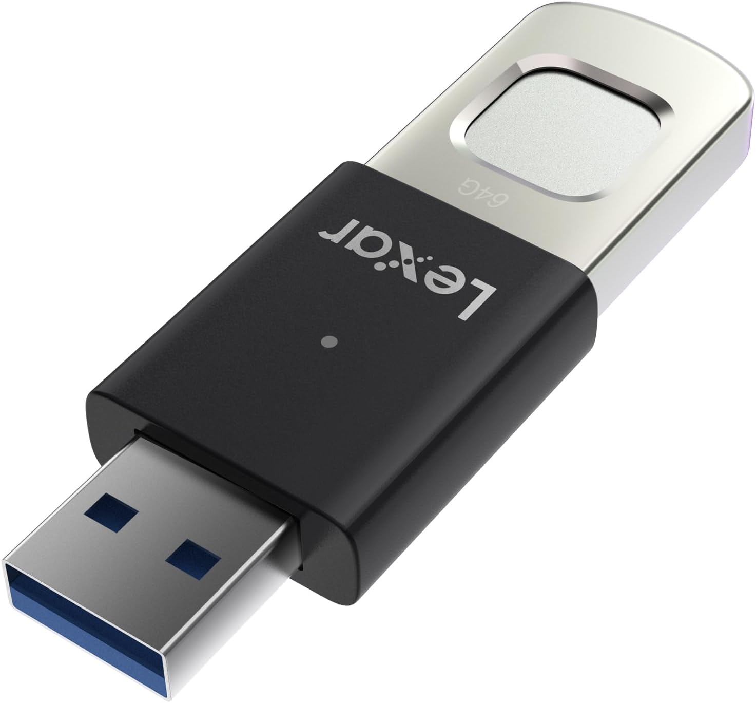 Lexar F35 PRO 64GB JumpDrive Fingerprint USB 3.2 Gen 1, up to 300MB/s read, 150MB/s write  transf...
