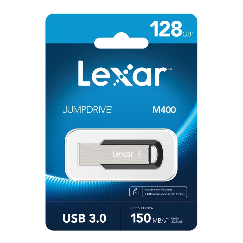 Lexar M400 128GB JumpDrive® USB3.0 Flash Drive, up to 150MB/s read, the stylish metal and key rin... - Image 2