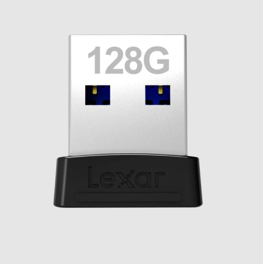 Lexar S47 128GB JumpDrive® Plug n Stay USB 3.1 Flash Drive, up to 250MB/s read And for added vers...