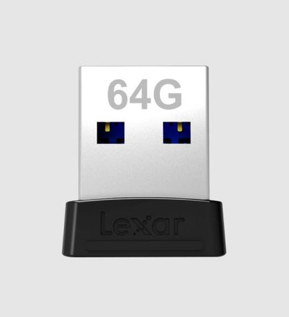 Lexar S47 64GB JumpDrive® Plug n Stay USB 3.1 Flash Drive, up to 250MB/s read And for added versa...