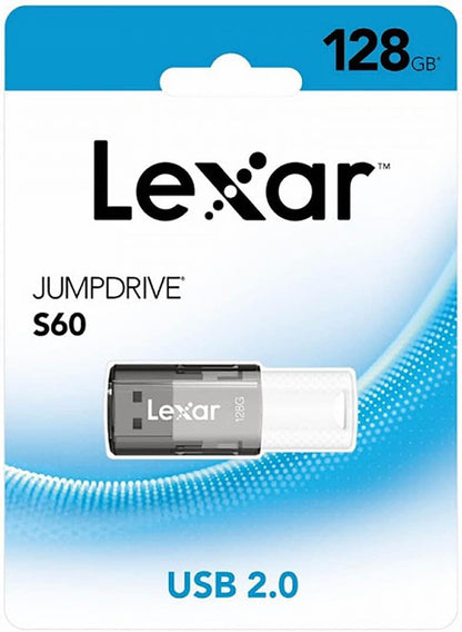 Lexar S60 128GB JumpDrive® USB 2.0 Flash Drive provides stylish, high-capacity portable storage,...