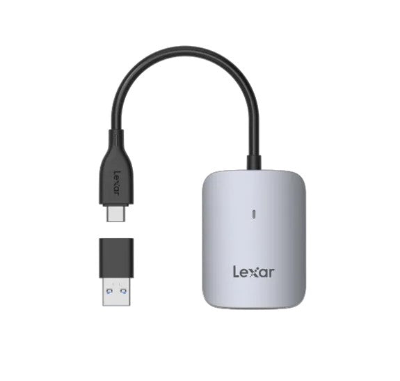 Lexar CFexpress™ Type A USB-C Reader  transfer speeds up to 900MB/s it is backwards compatible wi...