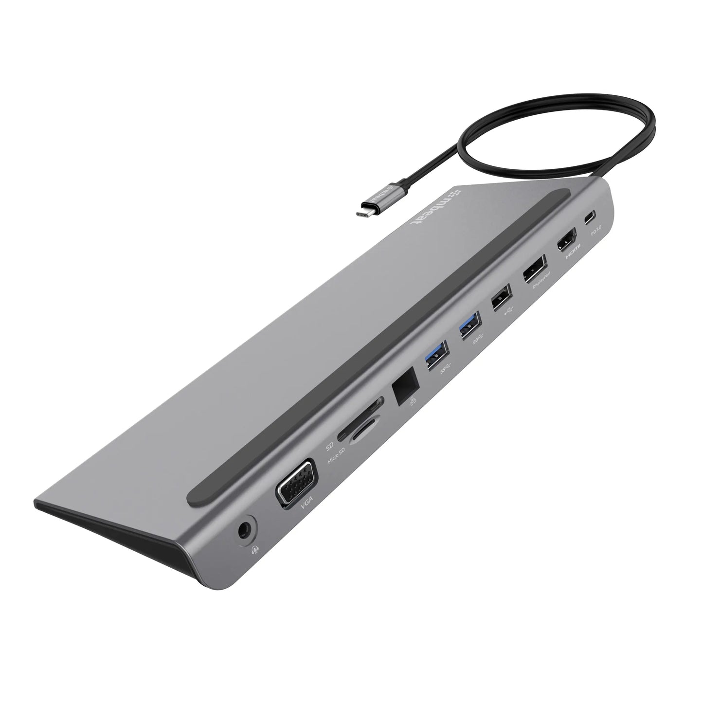 mbeat® Elite Triple Display USB-C Docking Station with 100W Power Delivery 1xHDMI, 1x DisplayPort...