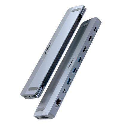 mbeat® D12 Multi-Port Dual HDMI 4K USB-C Dock Dual 4K/60Hz HDMI output 100W USB-C PD 3.0 3x USB 3...