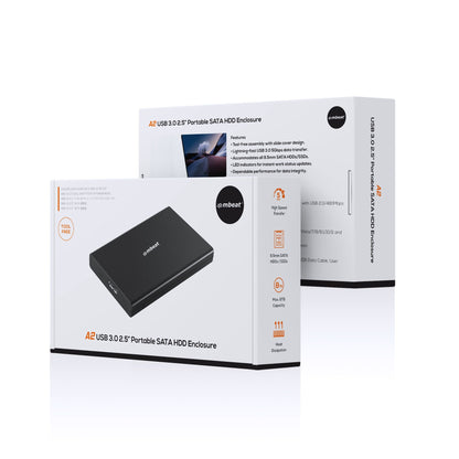 mbeat® A2 Slim Tool-Free USB 3.0 2.5' SATA HDD Enclosure - Black USB Port: USB 3.0 Product Weight... - Image 4