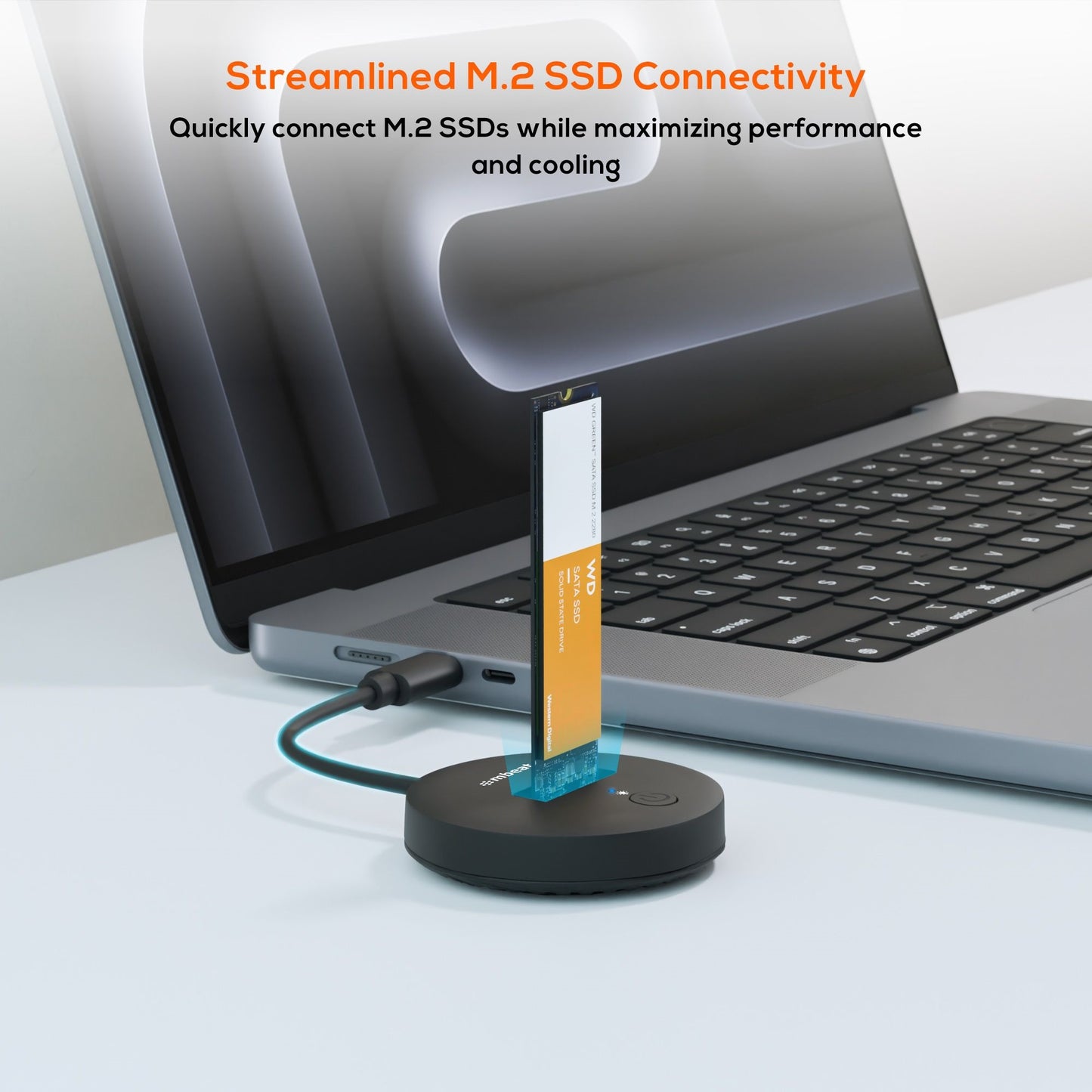 mbeat® H1 USB 3.2 Gen2 10Gbps M.2 NVMe  SATA SSD Mini Dock (Black) Data Speed: Maximum up to 10Gbps Product Weight (with Cable): 37.8g