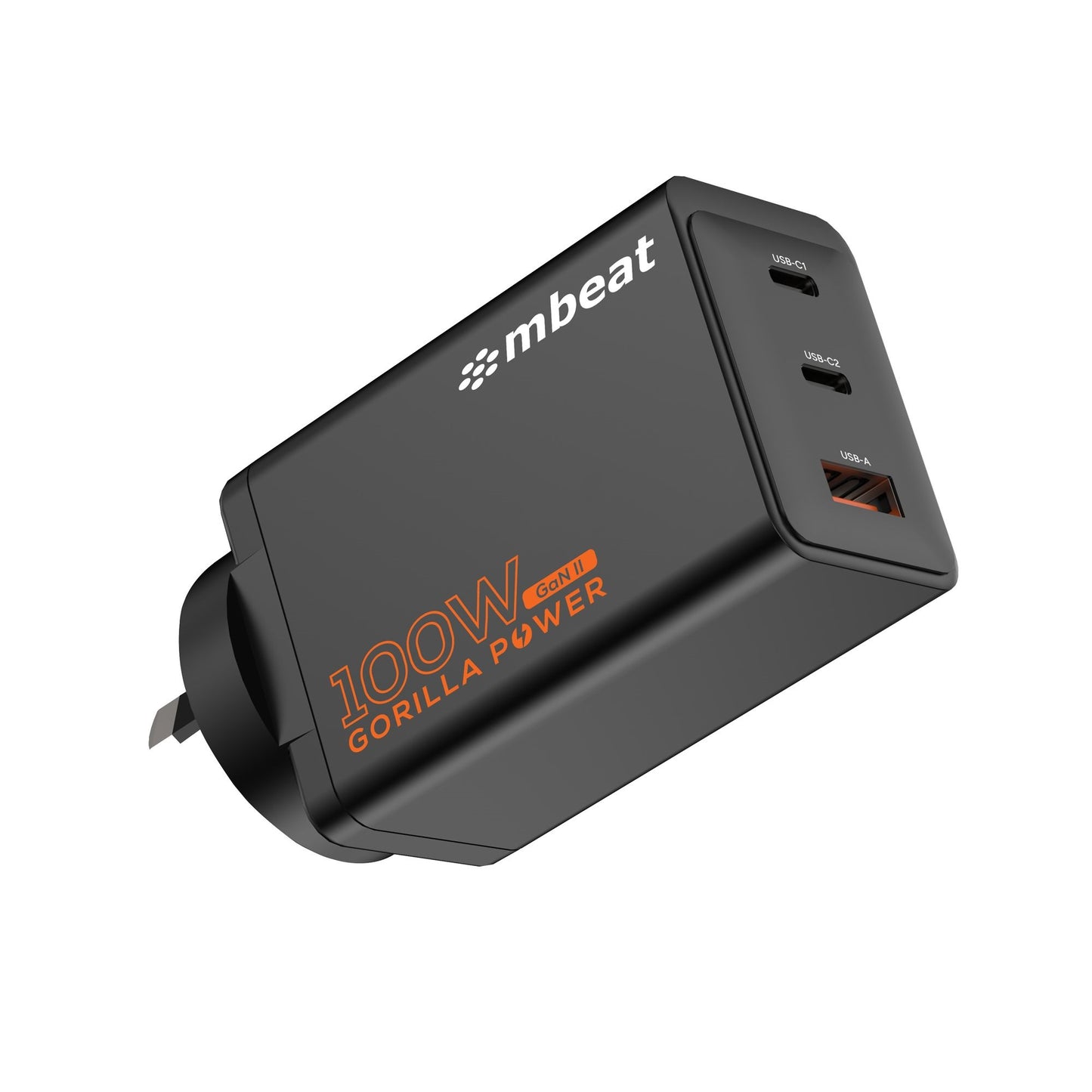 mbeat® Gorilla Power PD 100W GaN II USB-C Charger 50% smaller than the standard Supports a wide r...