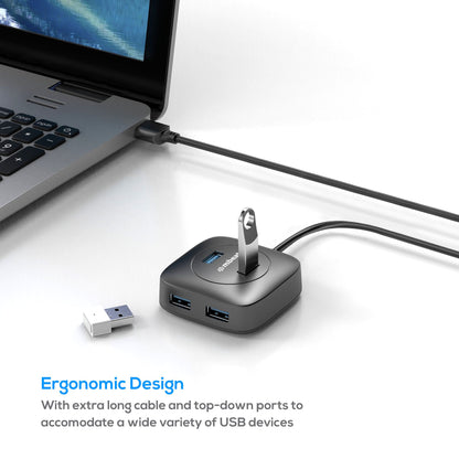 mbeat®  4-Port USB 3.0 Hub - High Speed Data Transfer speed: Up to 5Gbps Compatible with USB 2.0/... - Image 3