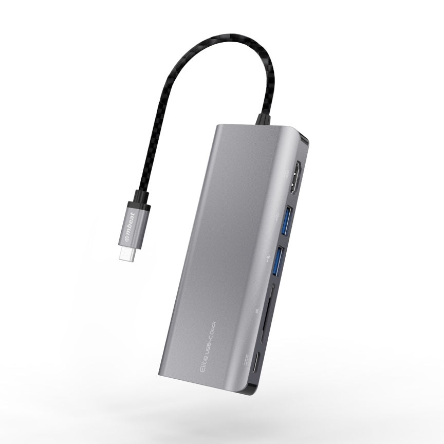 mbeat® Elite USB Type-C Multifunction Dock - USB-C/4k HDMI/LAN/Card Reader/Aluminum Casing/Compat... - Image 3
