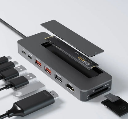 mbeat® mbeat Elite 9-in-1 USB-C Multiport Hub with Built-in M.2 NVMe SSD Enclosure - USB, Bluetoo... - Image 3