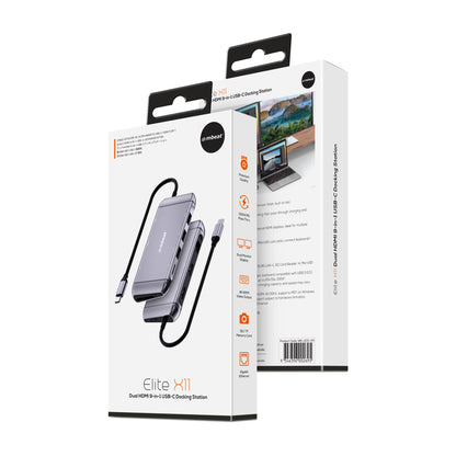 mbeat®  Elite X11 Dual Display Docking Station - 2x 4K HDMI, 1xUSB-C Power Delivery 100W, 3xUSB 3... - Image 4